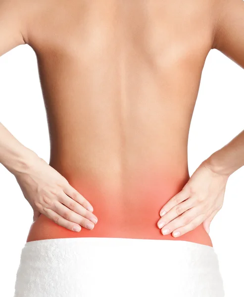 Inflamed back — Stock Photo, Image