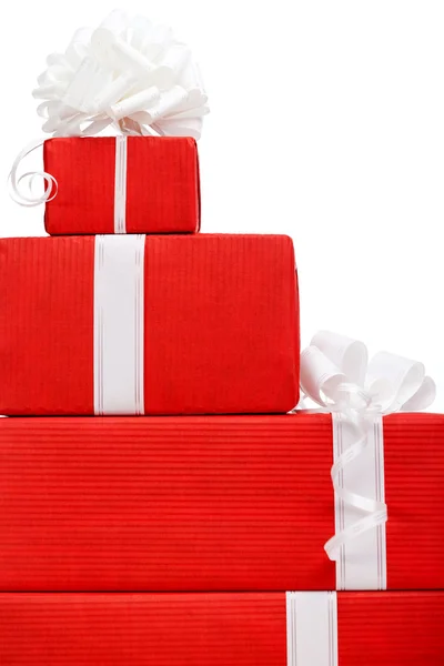 Boxes with new year's presents — Stock Photo, Image