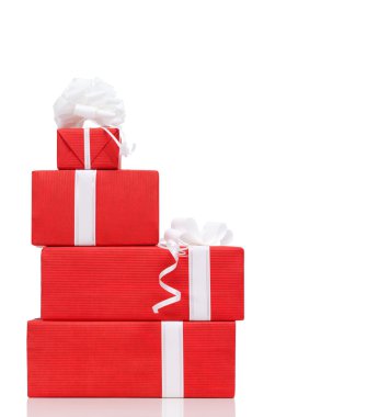 Pillar of boxes with presents clipart