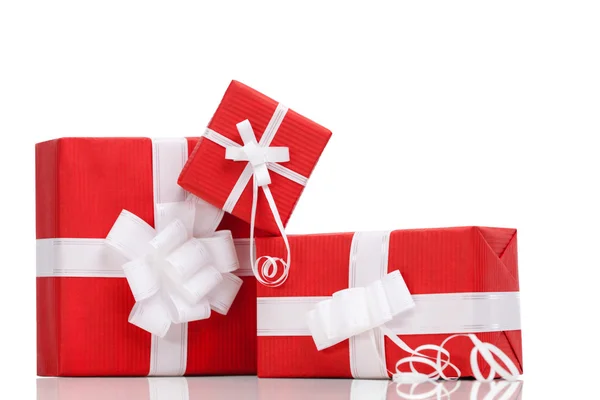 Boxes with xmas presents — Stock Photo, Image