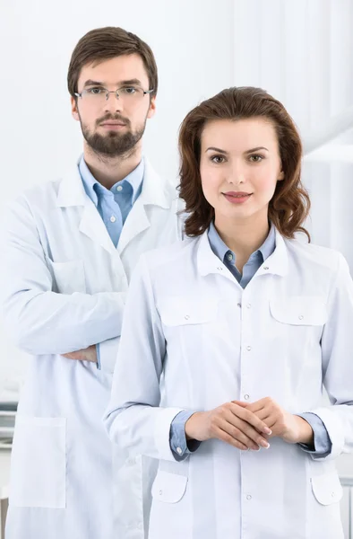 Dentist and his assistant are always ready to help — Stock Photo, Image