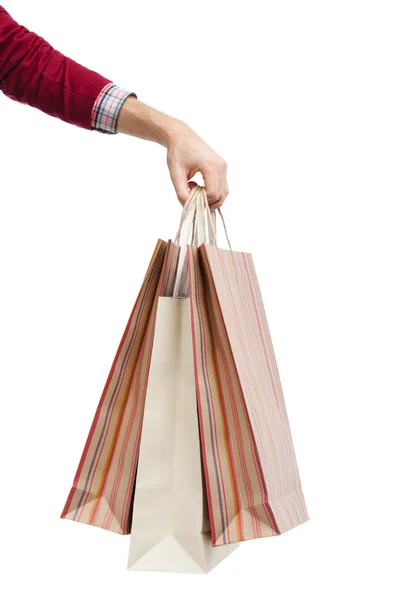 Consegna di alcuni sacchetti di carta spogliati — Foto Stock