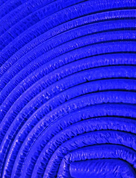 Material redondo desigual, detalhes abstratos do rolo azul . — Fotografia de Stock