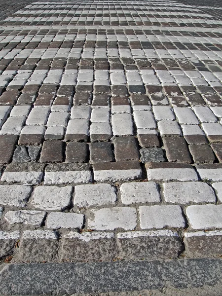 Carretera de piedra peatonal abstracta, detalles de seguridad . — Foto de Stock