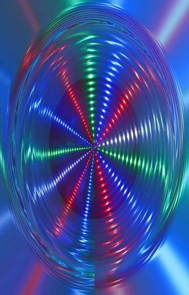 Astratto disco rotazione della luce, uragano discoteca . — Foto Stock