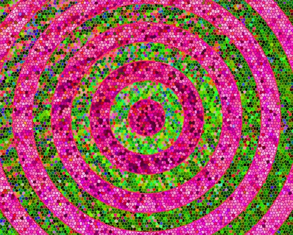 Абстрактная круглая мозаика . — стоковое фото