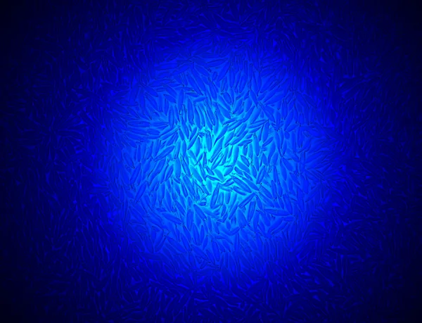 Abstrakte blaue Bakterienhaufen, wissenschaftliche Details. — Stockfoto