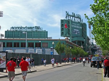 Fenway Park in Boston is the oldest professional sports venue in USA. clipart