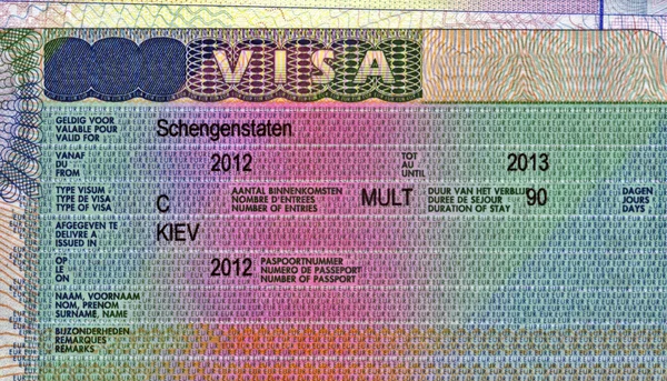 Visa Shengen pour citoyen ukrainien, voyage en Europe . — Photo