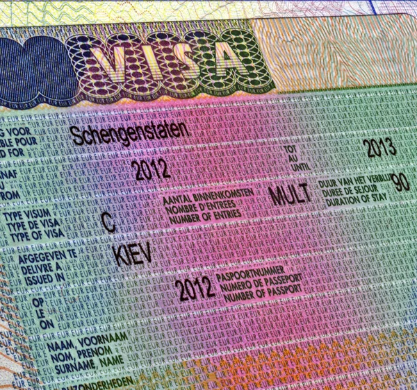 Visa Schengen pour les citoyens ukrainiens, voyage en Europe . — Photo