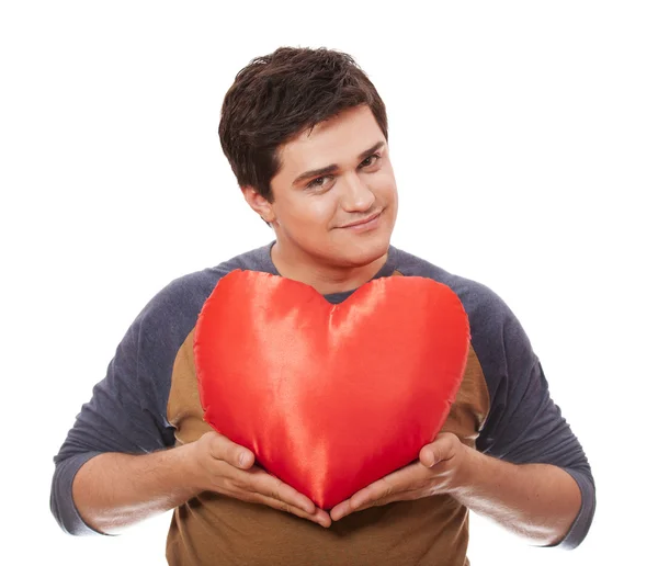 Style man with heart. — Stock Photo, Image