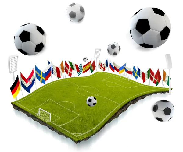 Mistrzostwa w piłce nożnej — Zdjęcie stockowe