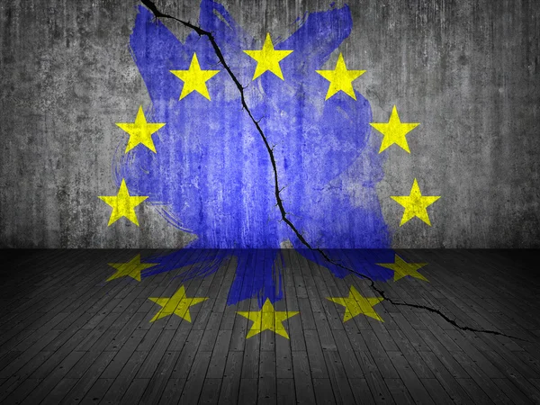 Europe crack — Stock Photo, Image