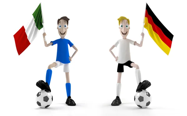 Italia vs Alemania —  Fotos de Stock
