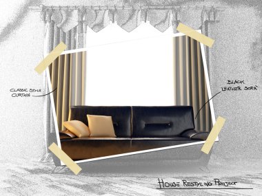 House restyling project clipart