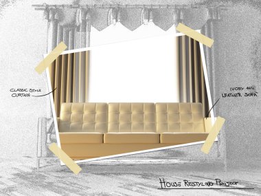 House restyling project clipart