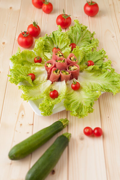 Carpaccio rolls - Involtini di carpaccio