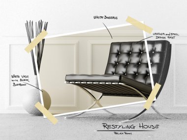 Relax room restyle project clipart