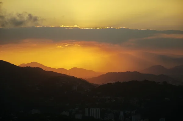 Coucher de soleil à Rio — Photo