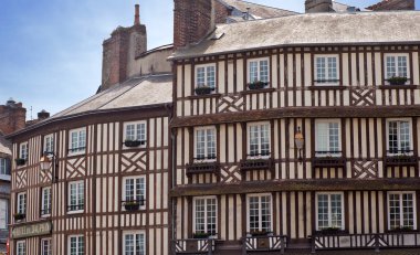 Honfleur city in Normandy - France clipart