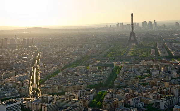 Torre Eiffel em Paris vista do edifício Montparnasse — Fotografia de Stock