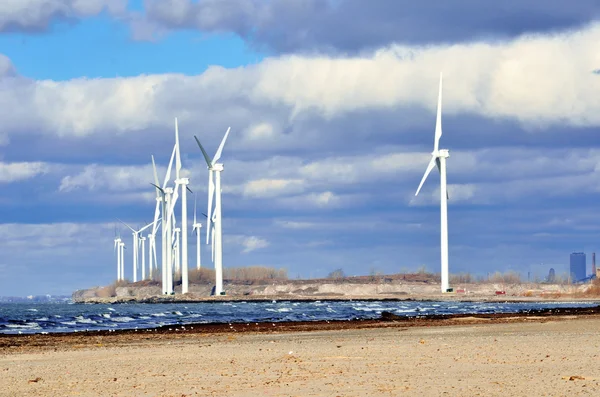 Energie windmolens — Stockfoto