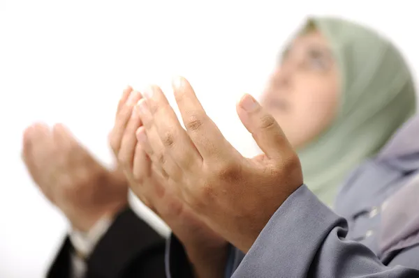 Müslüman kadınlar birlikte dua — Stok fotoğraf