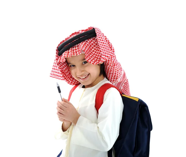 阿拉伯文的小学生 — 图库照片