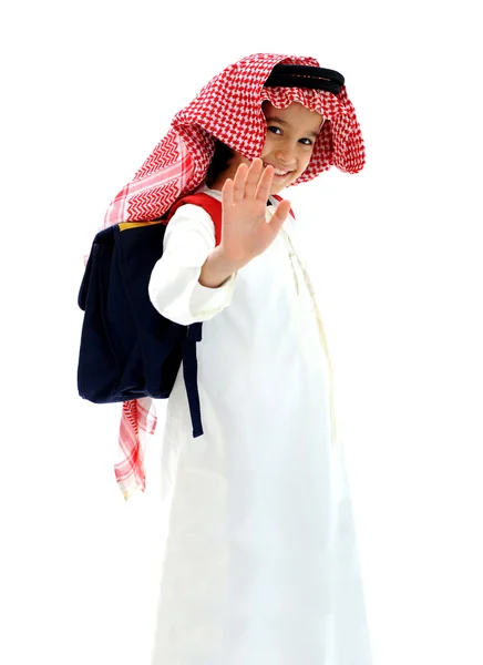 阿拉伯语的中东地区小学生 — 图库照片