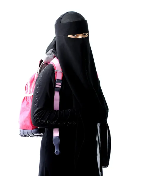 Αραβικό μουσουλμανικό σχολείο κορίτσι — Φωτογραφία Αρχείου