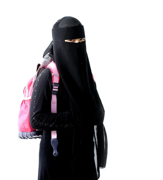 Arabische moslim schoolmeisje — Stockfoto