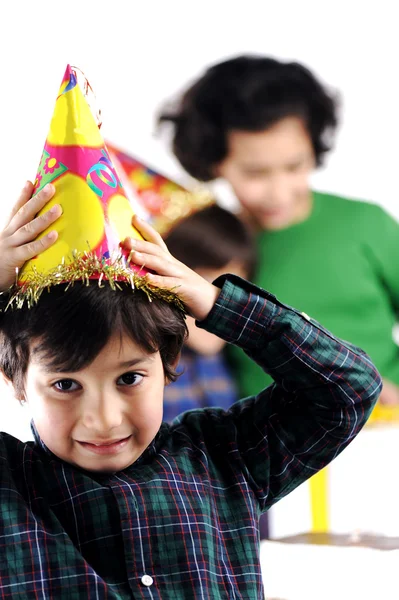 Birthday party children group family — Stock Photo, Image