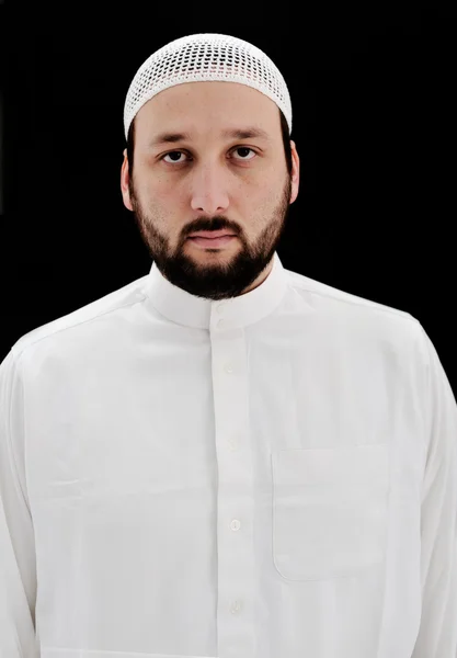 Αραβικά μουσουλμάνος άνδρας με γενειάδα πορτρέτο — Φωτογραφία Αρχείου