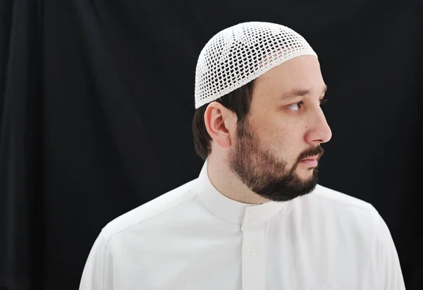 Arab muszlim férfi szakáll portré — Stock Fotó