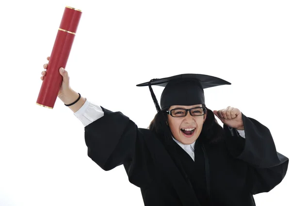 Diplom examen lilla student unge — Stockfoto