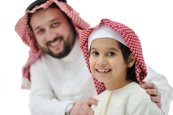Happy father and son Stock Image