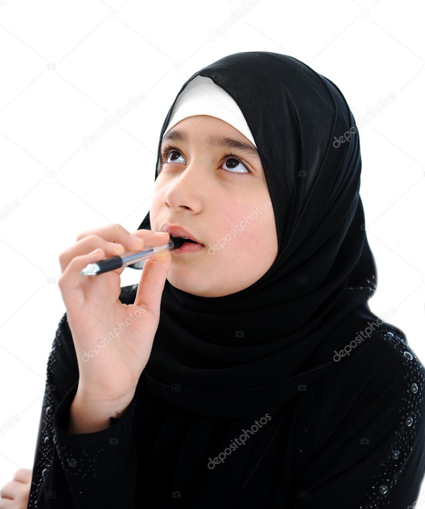 Arabic school girl portrait