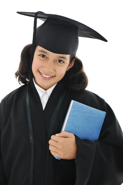 Diploma graduating little student kid — Stock Photo, Image