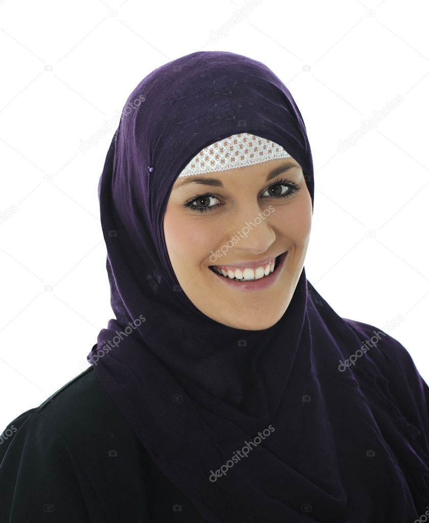 Pretty young Asian Muslim woman