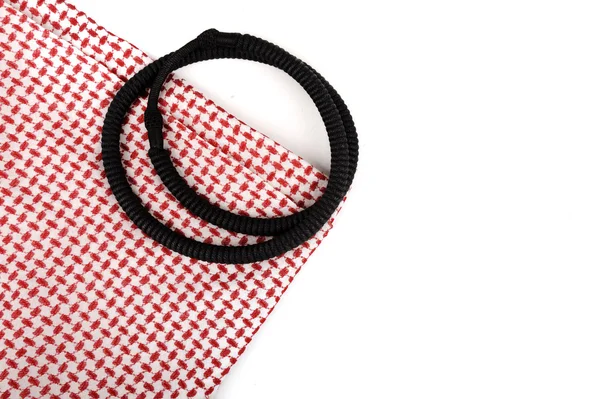 Saúdskoarabské šátek tkaniny, bezproblémové dlaždice, arabské pozadí, kopírování prostor — Stock fotografie