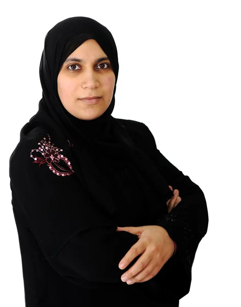 Hermosa mujer árabe musulmana — Foto de Stock