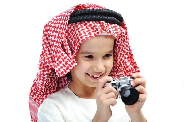 Menino pequeno árabe feliz — Fotografia de Stock