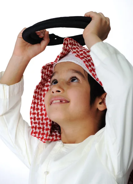Happy arabic little boy — Stock Photo, Image