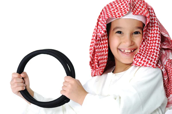 Щасливий арабський маленький хлопчик — стокове фото