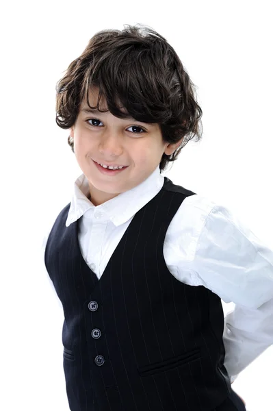 Арабский маленький мальчик, забавный — стоковое фото