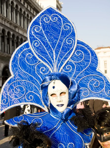 Venezianische Karnevalsfeier auf dem Markusplatz — Stockfoto