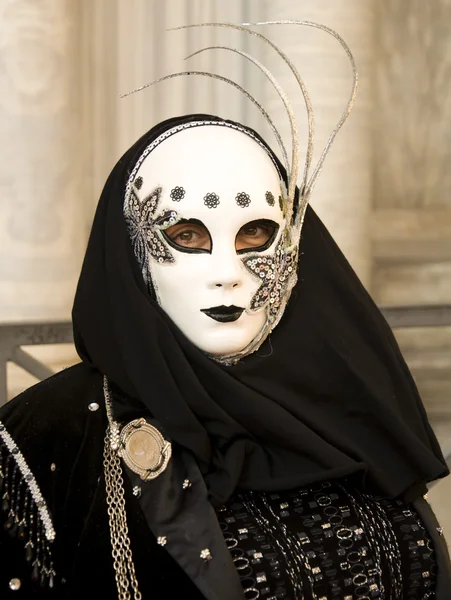 Venetië carnaval viering evenement in saint mark plein — Stockfoto