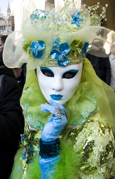 Evento de celebração do Carnaval de Veneza na Praça de São Marcos — Fotografia de Stock