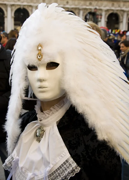 Velencei karnevál ünnepi esemény a Szent Márk tér — Stock Fotó