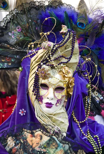 Venedig carnival firande händelse i saint mark square — Stockfoto